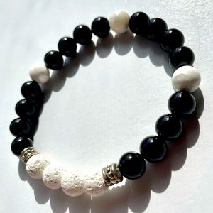 Cute ‘Volcanic Rock’ Style Beaded Bracelet